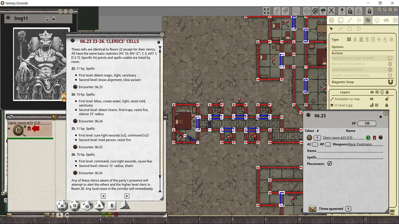 Fantasy Grounds - D&D Classics: I2 Tomb of the Lizard King (1E) Screenshot 2