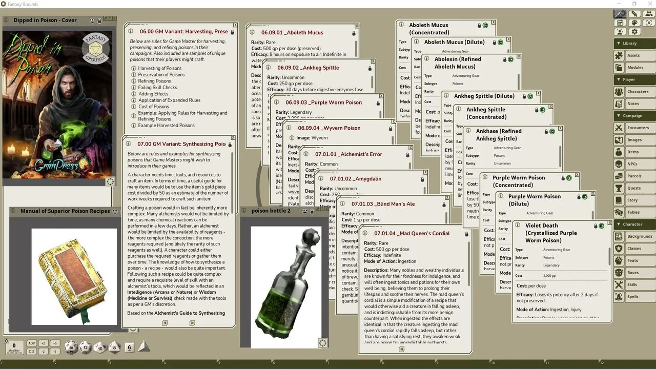 Fantasy Grounds - Dipped in Poison Screenshot 4
