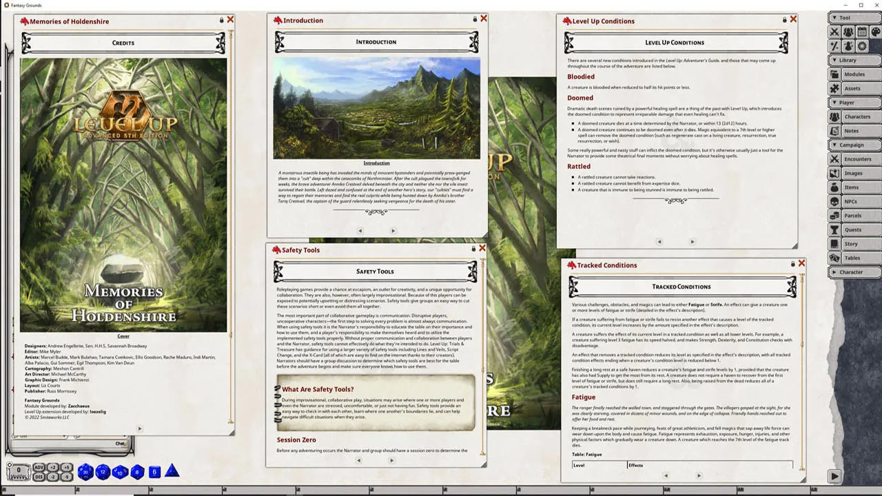 Fantasy Grounds - Level Up Memories of Holdenshire Screenshot 2