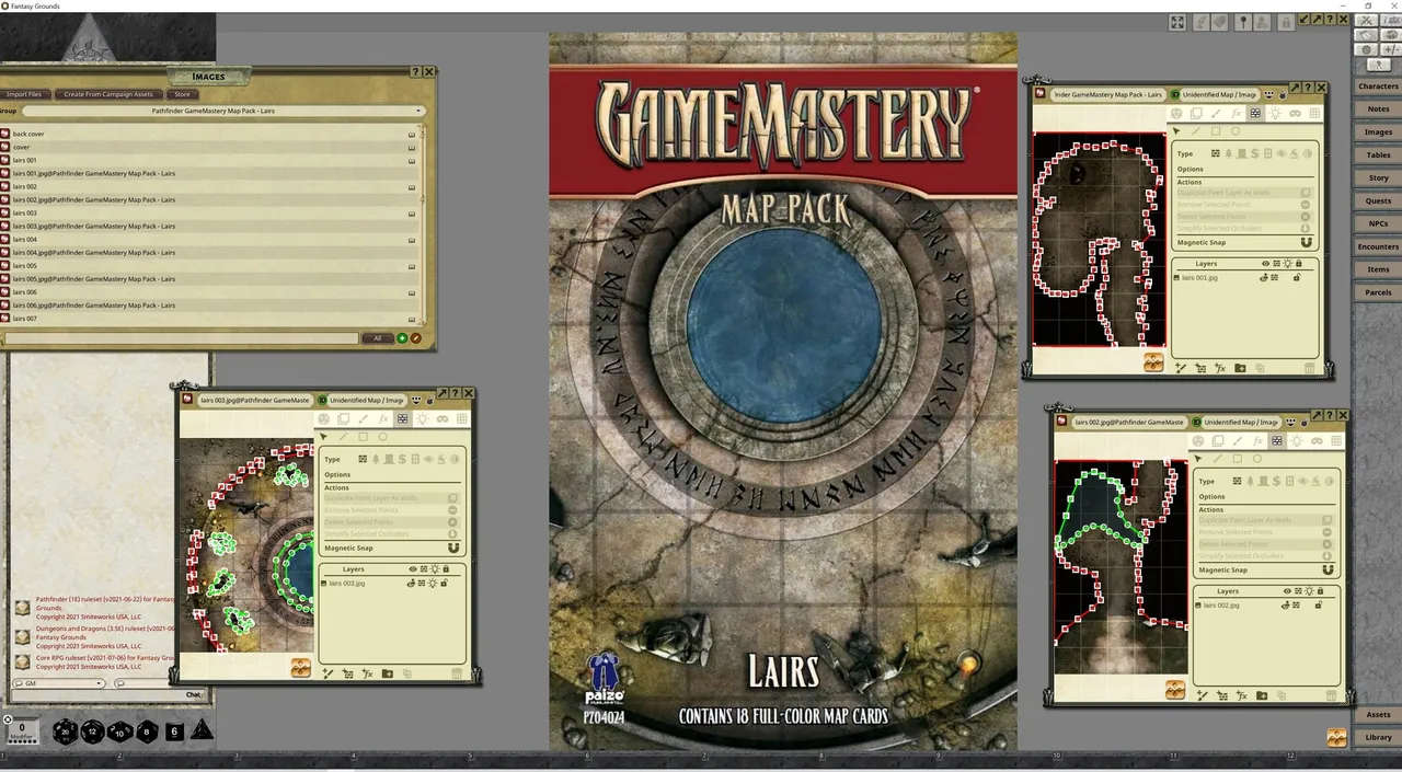 Fantasy Grounds - Pathfinder RPG - GameMastery Map Pack: Lairs Screenshot 3