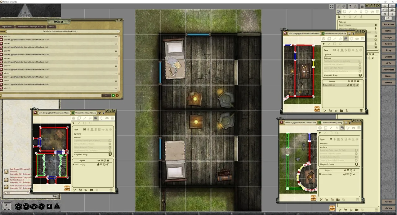 Fantasy Grounds - Pathfinder RPG - GameMastery Map Pack: Lairs Screenshot 1