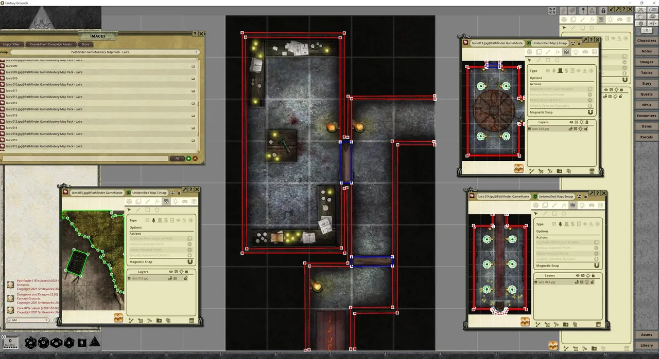 Fantasy Grounds - Pathfinder RPG - GameMastery Map Pack: Lairs Screenshot 4
