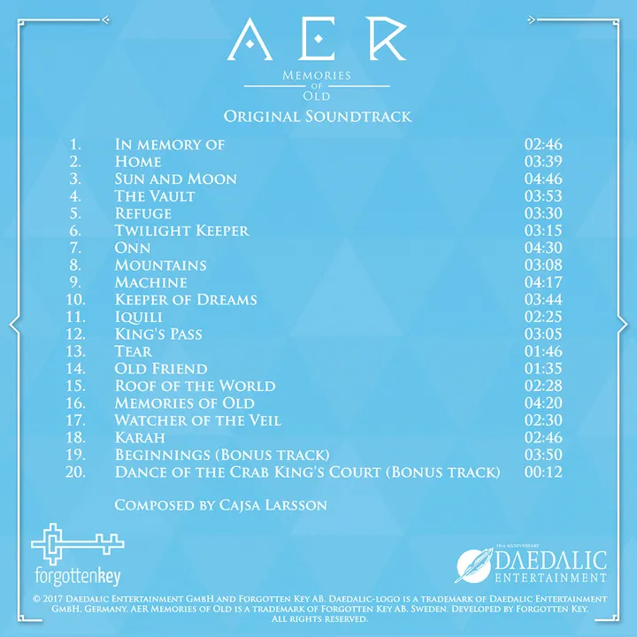AER Memories of Old Soundtrack Screenshot 1
