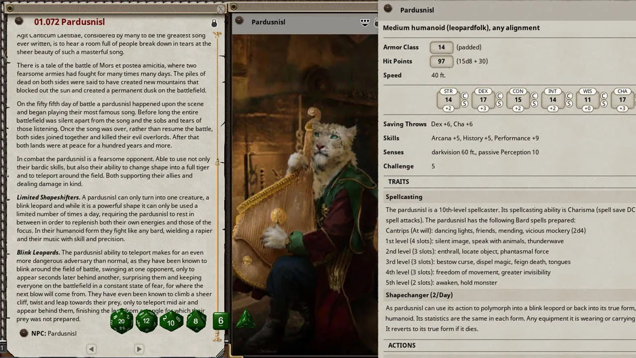 Fantasy Grounds - Allies & Antagonists - A Big Book of NPCs Screenshot 1