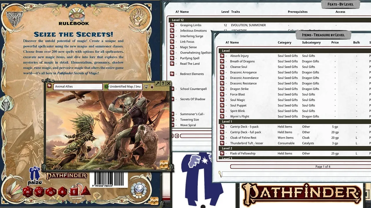 Fantasy Grounds - Pathfinder 2 RPG - Pathfinder Secrets of Magic Screenshot 11