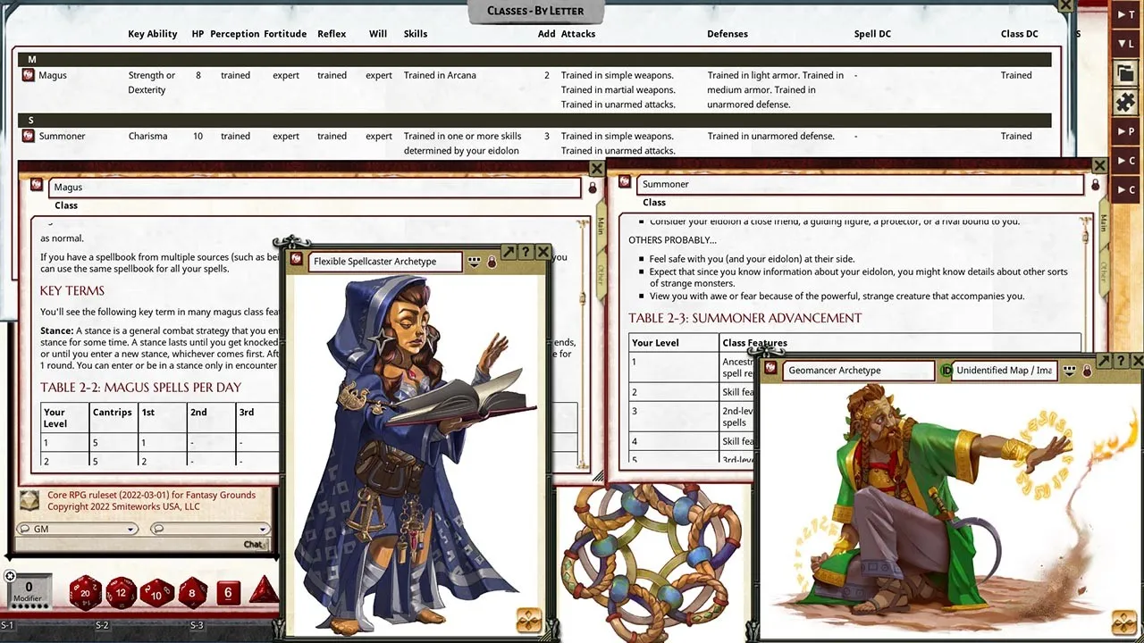 Fantasy Grounds - Pathfinder 2 RPG - Pathfinder Secrets of Magic Screenshot 3