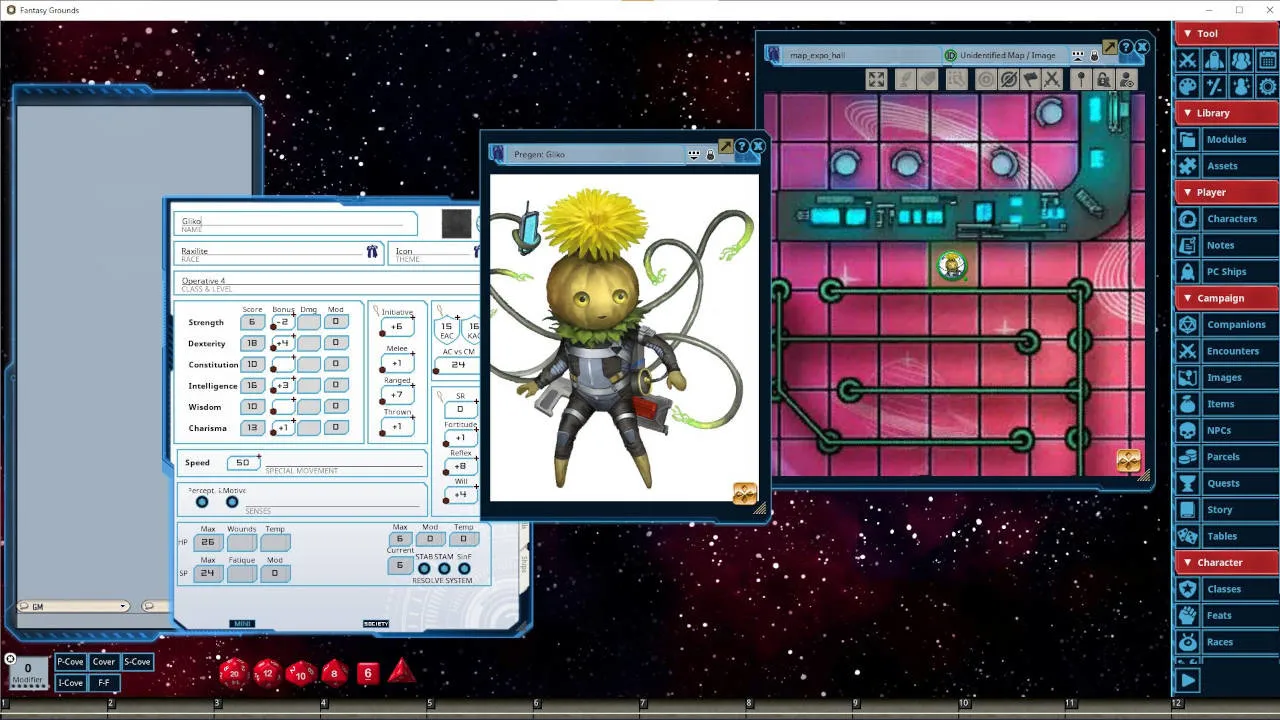 Fantasy Grounds - Starfinder RPG - The Starfinder Four vs. The Hardlight Harlequin Screenshot 4