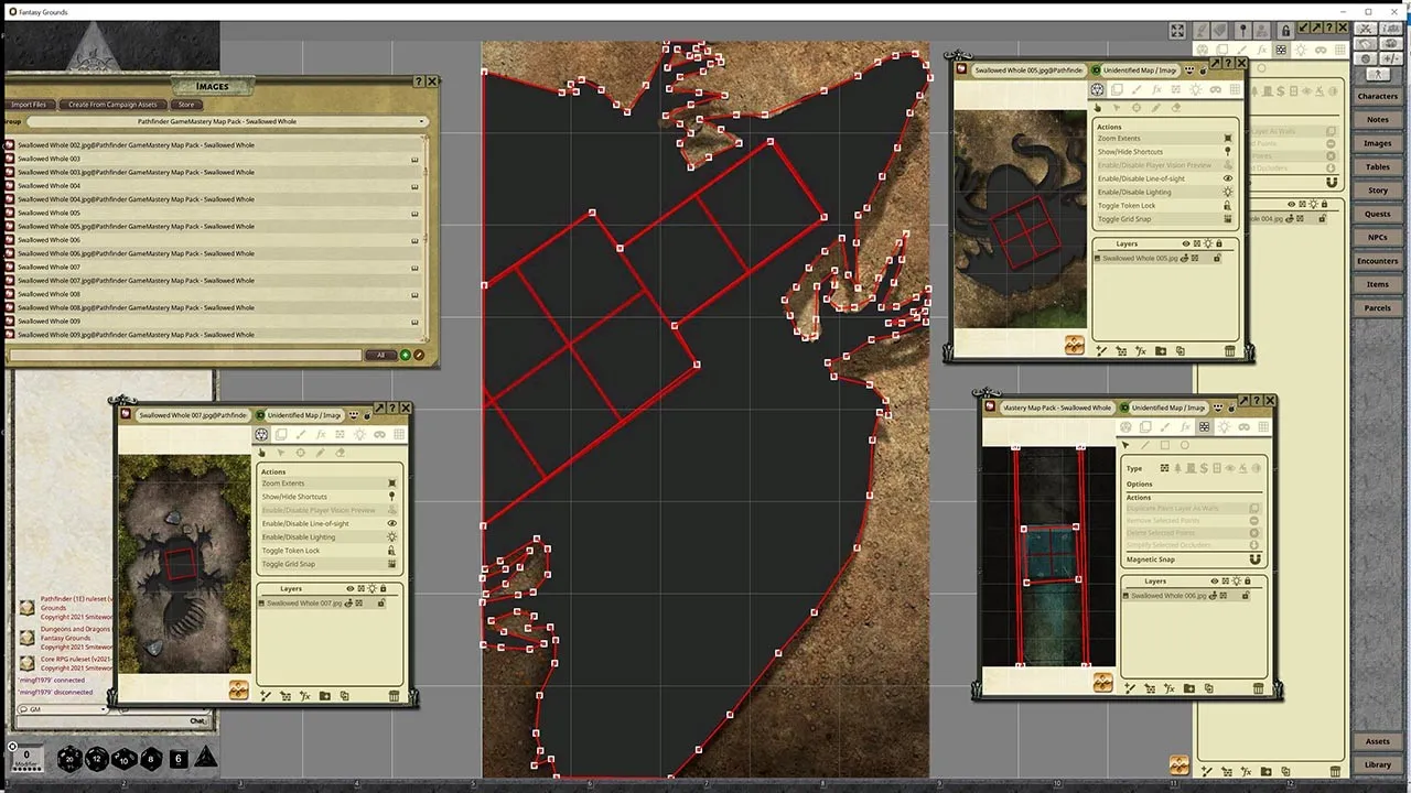 Fantasy Grounds - Pathfinder RPG - GameMastery Map Pack Swallowed Whole Screenshot 2