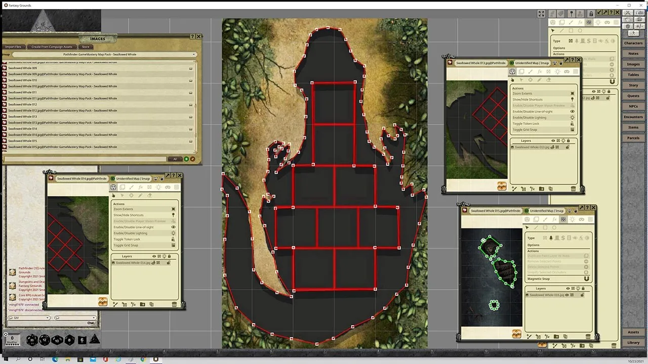 Fantasy Grounds - Pathfinder RPG - GameMastery Map Pack Swallowed Whole Screenshot 1