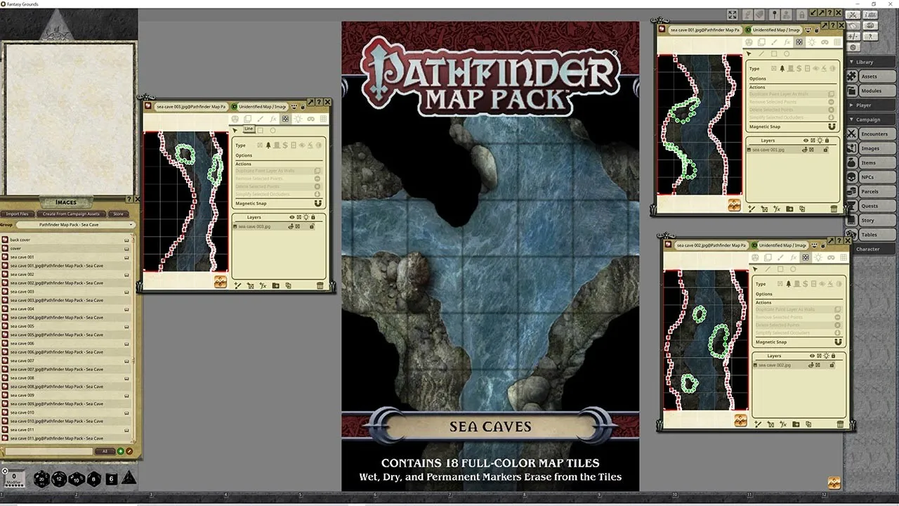 Fantasy Grounds - Pathfinder RPG - Map Pack - Sea Caves Screenshot 2