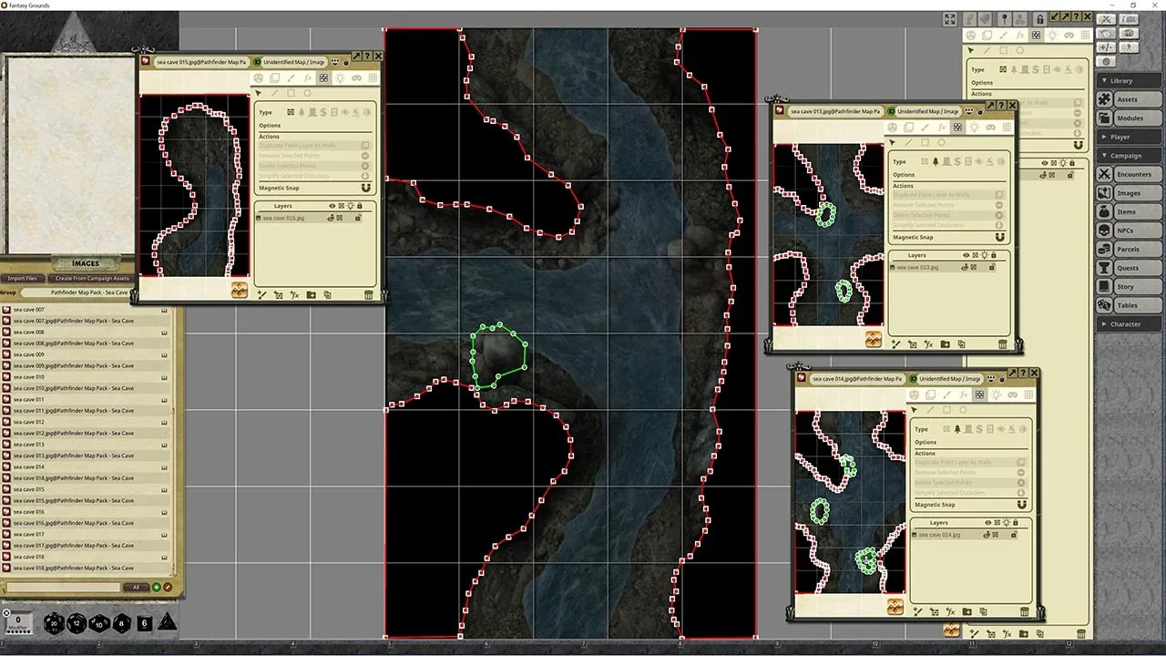 Fantasy Grounds - Pathfinder RPG - Map Pack - Sea Caves Screenshot 0