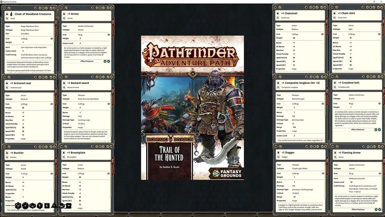 Fantasy Grounds - Pathfinder RPG - Ironfang Invasion Adventure Path (1 of 6) - Trail of the Hunted Screenshot 3