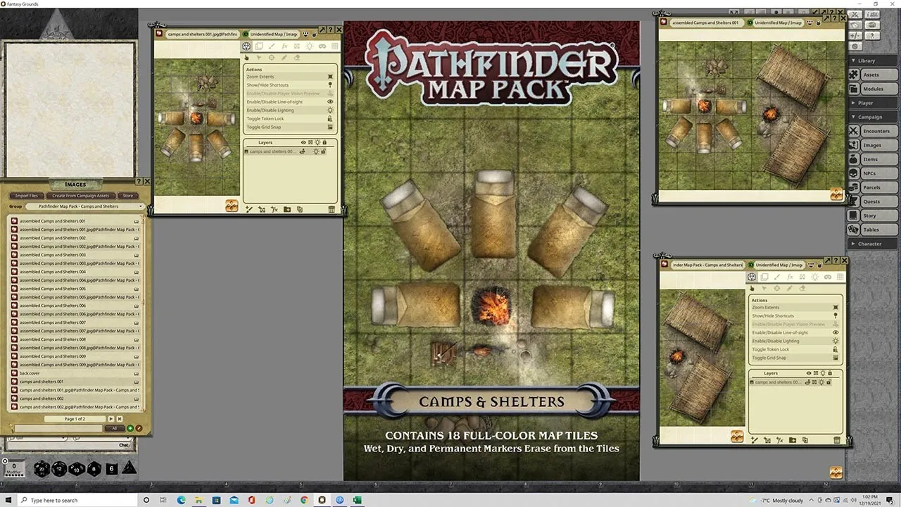 Fantasy Grounds - Pathfinder RPG - Map Pack - Camps And Shelters Screenshot 1