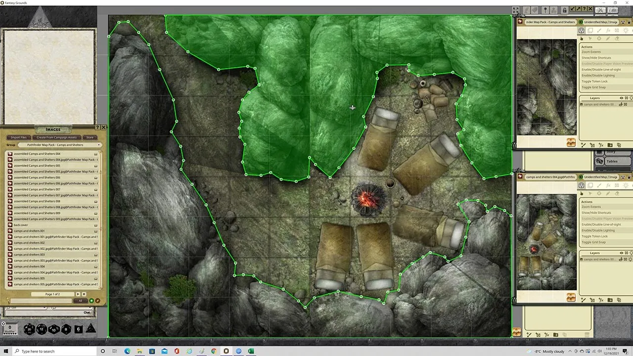 Fantasy Grounds - Pathfinder RPG - Map Pack - Camps And Shelters Screenshot 2