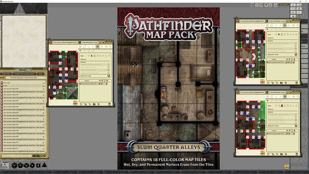 Fantasy Grounds - Pathfinder RPG - Map Pack - Slum Quarter Alleys Screenshot 1