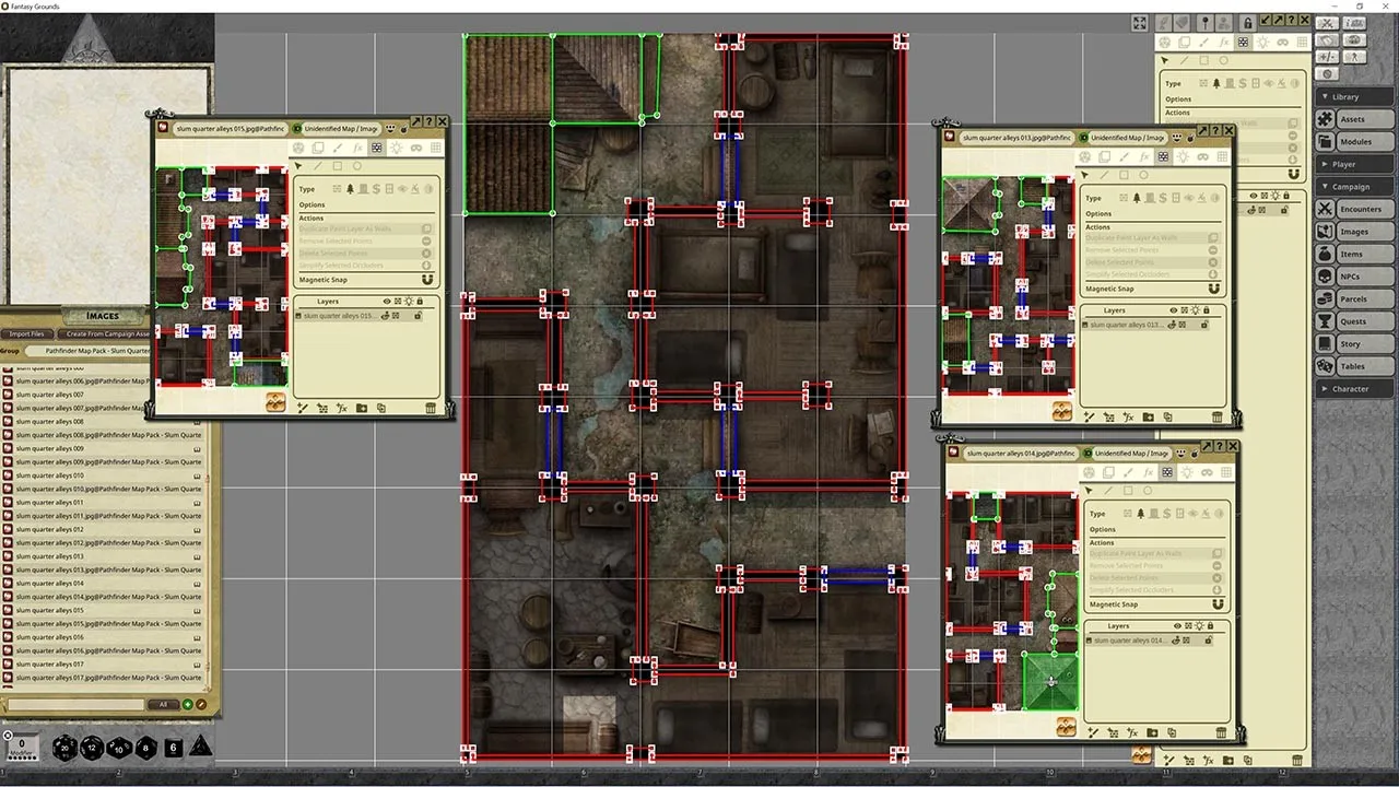 Fantasy Grounds - Pathfinder RPG - Map Pack - Slum Quarter Alleys Screenshot 3