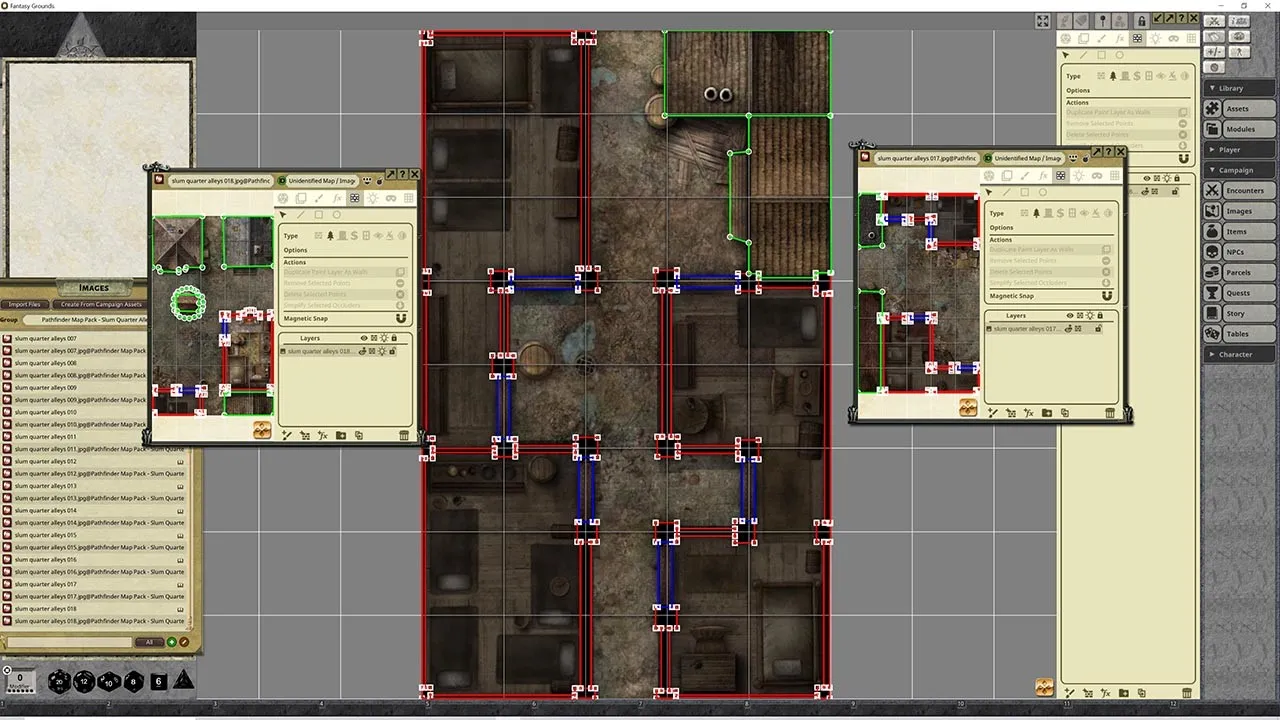 Fantasy Grounds - Pathfinder RPG - Map Pack - Slum Quarter Alleys Screenshot 0