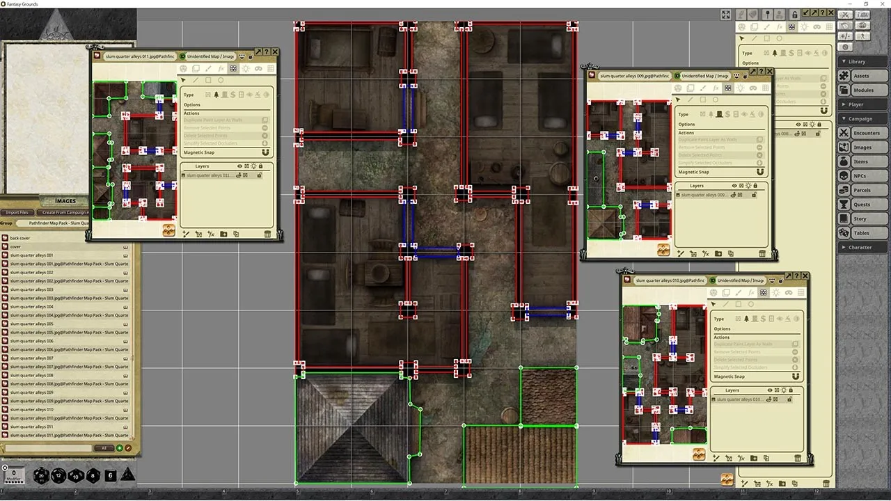 Fantasy Grounds - Pathfinder RPG - Map Pack - Slum Quarter Alleys Screenshot 2