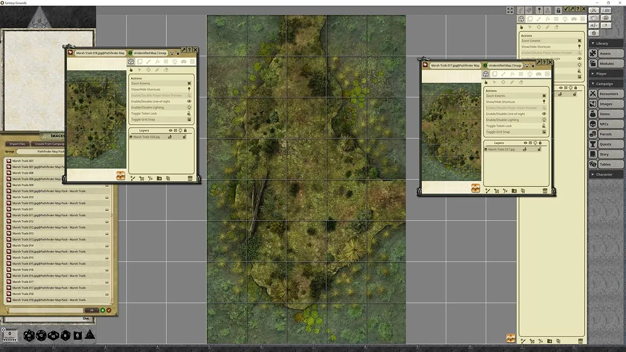 Fantasy Grounds - Pathfinder RPG - Map Pack - Marsh Trails Screenshot 0