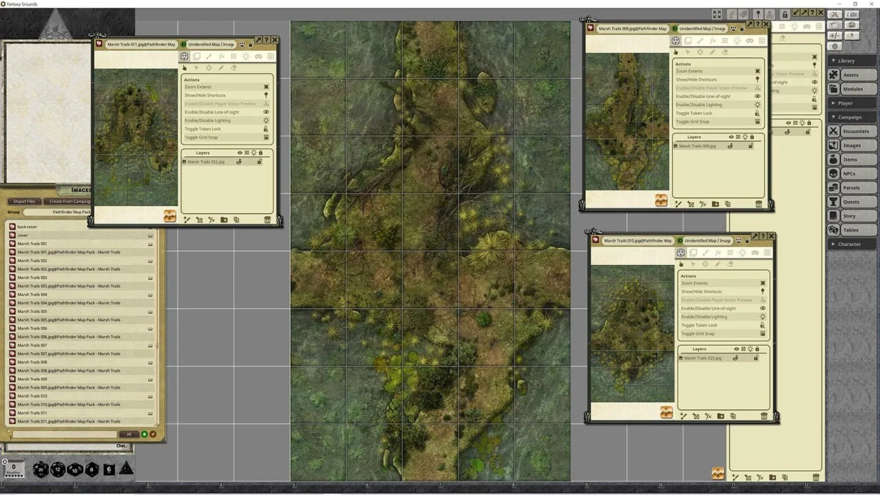 Fantasy Grounds - Pathfinder RPG - Map Pack - Marsh Trails Screenshot 1