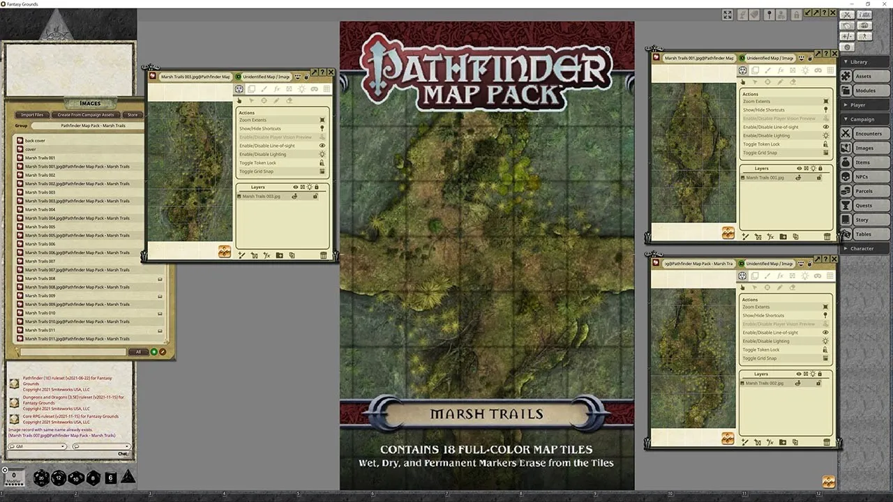 Fantasy Grounds - Pathfinder RPG - Map Pack - Marsh Trails Screenshot 2