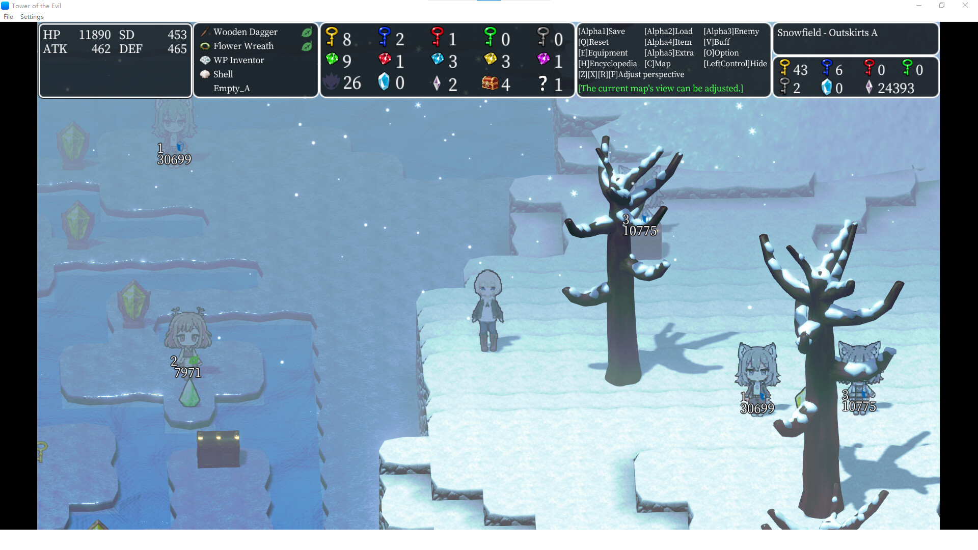 Tower of the Evil: Struggle of Eight Queens Screenshot 1