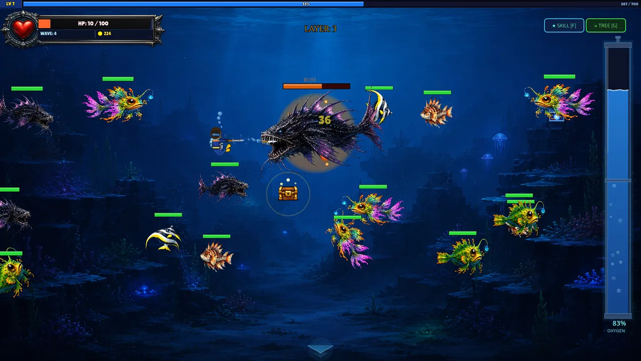 DEEP DIVER Demo Screenshot 2