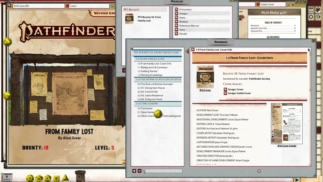 Fantasy Grounds - Pathfinder 2 RPG - Pathfinder Bounty # 18: From Family Lost Screenshot 0