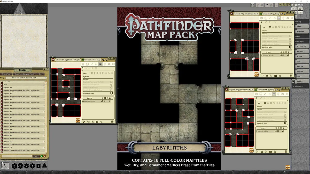 Fantasy Grounds - Pathfinder RPG - Map Pack: Labyrinth Screenshot 0