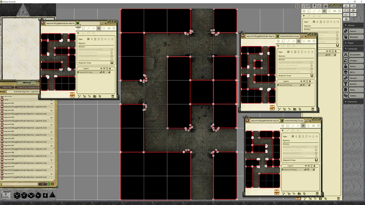 Fantasy Grounds - Pathfinder RPG - Map Pack: Labyrinth Screenshot 1