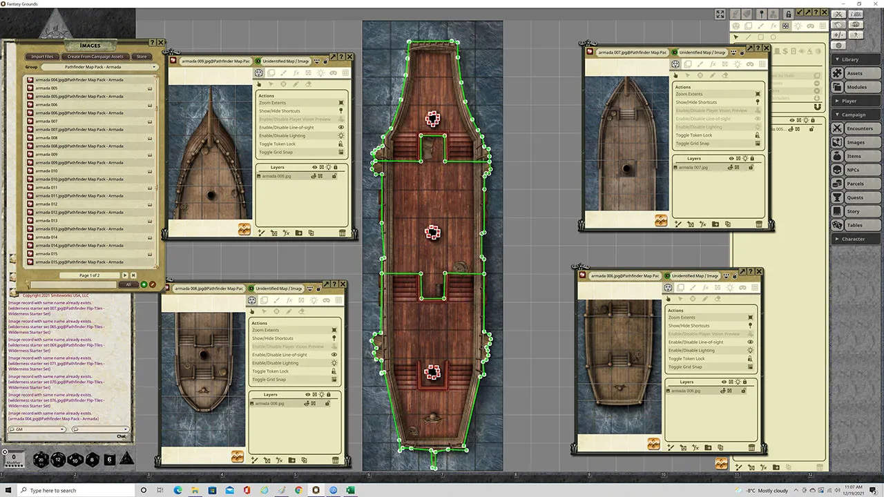 Fantasy Grounds - Pathfinder RPG - Map Pack: Armada Screenshot 1