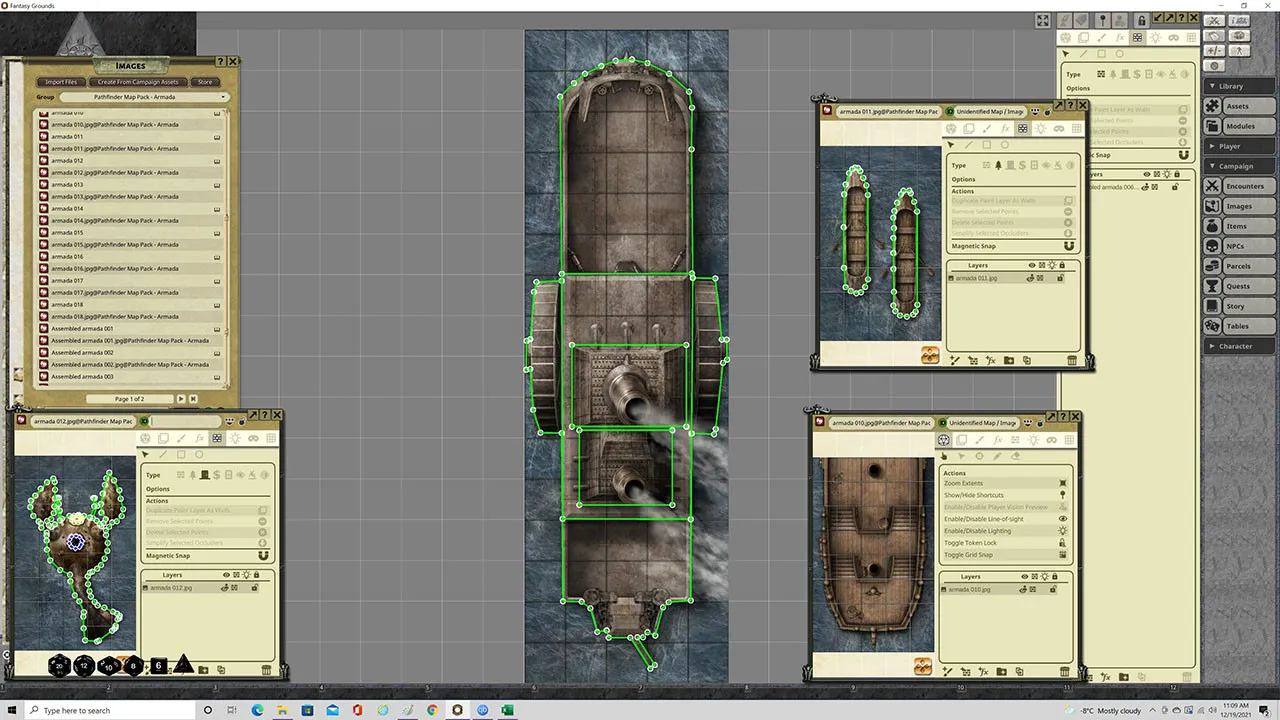 Fantasy Grounds - Pathfinder RPG - Map Pack: Armada Screenshot 2