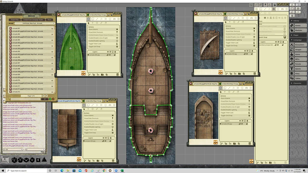 Fantasy Grounds - Pathfinder RPG - Map Pack: Armada Screenshot 0