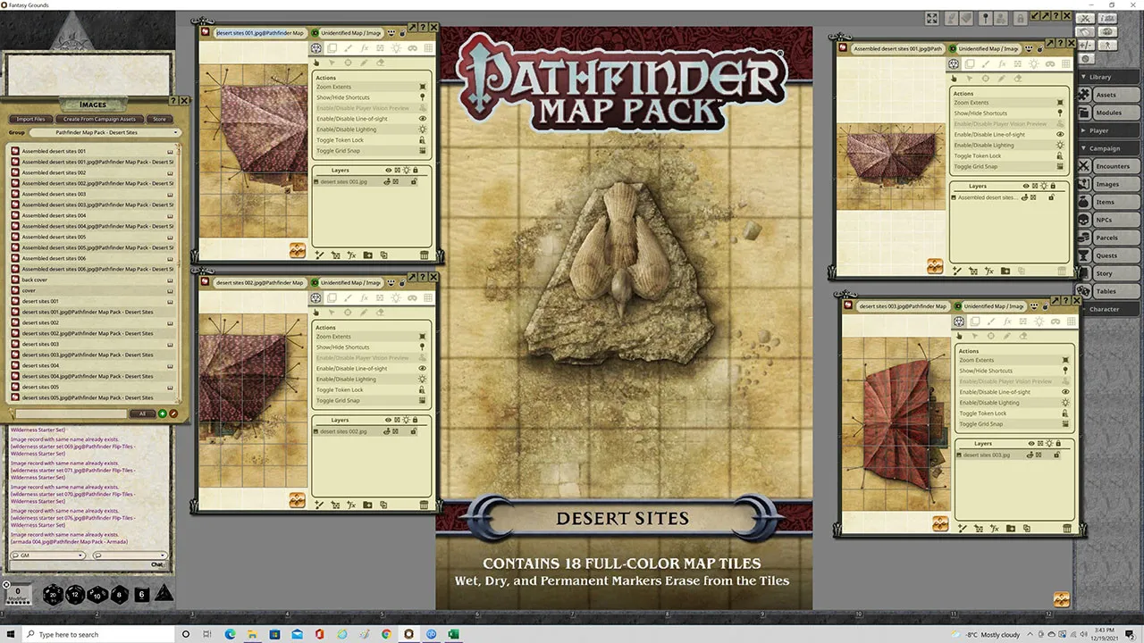 Fantasy Grounds - Pathfinder RPG - Map Pack: Desert Sites Screenshot 3