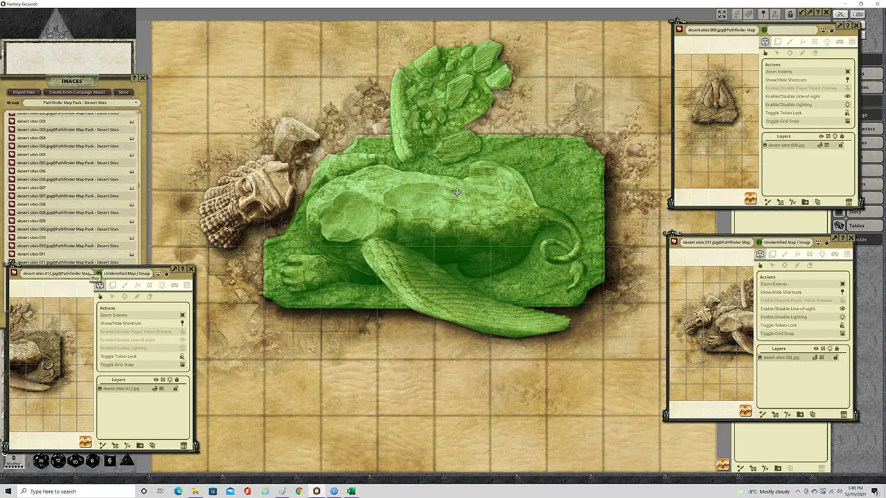 Fantasy Grounds - Pathfinder RPG - Map Pack: Desert Sites Screenshot 1