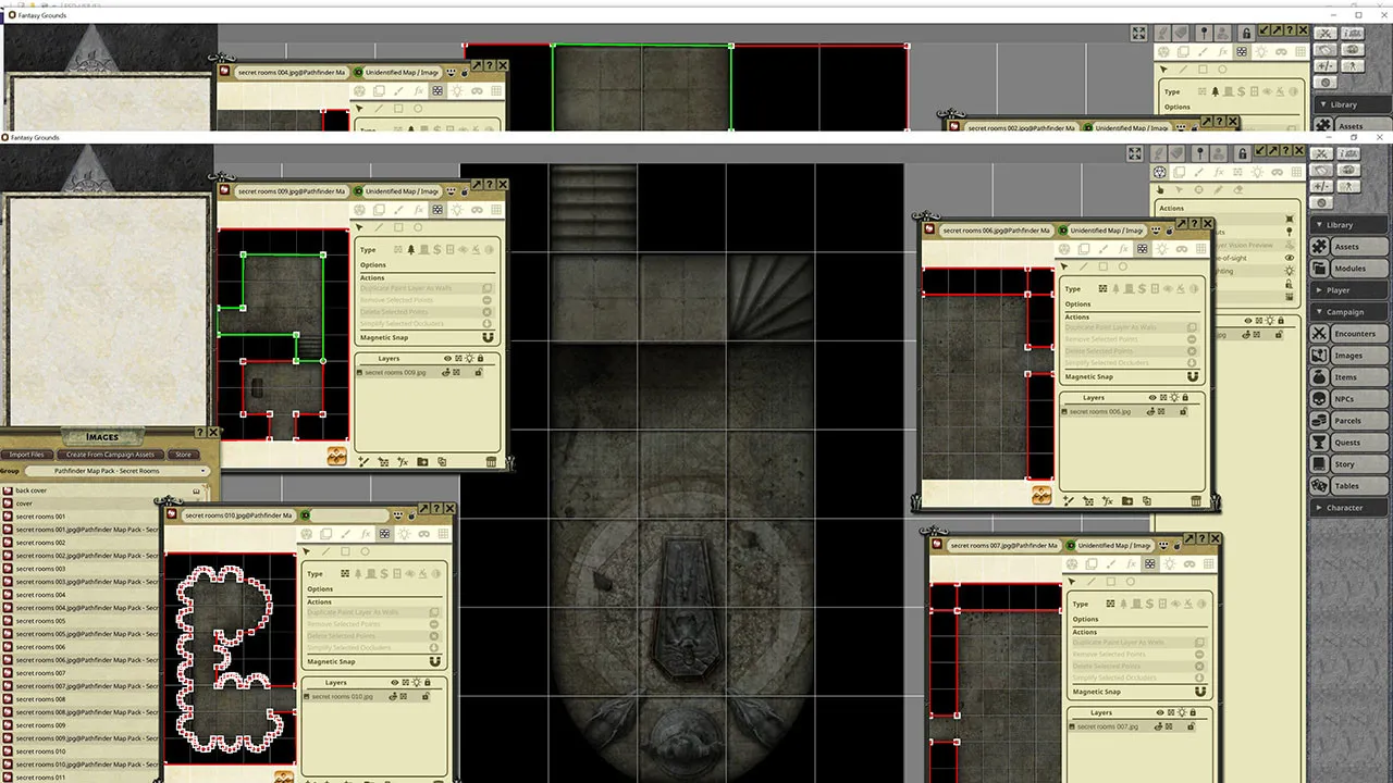 Fantasy Grounds - Pathfinder RPG - Map Pack: Secret Rooms Screenshot 1