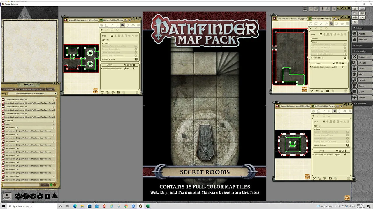 Fantasy Grounds - Pathfinder RPG - Map Pack: Secret Rooms Screenshot 0