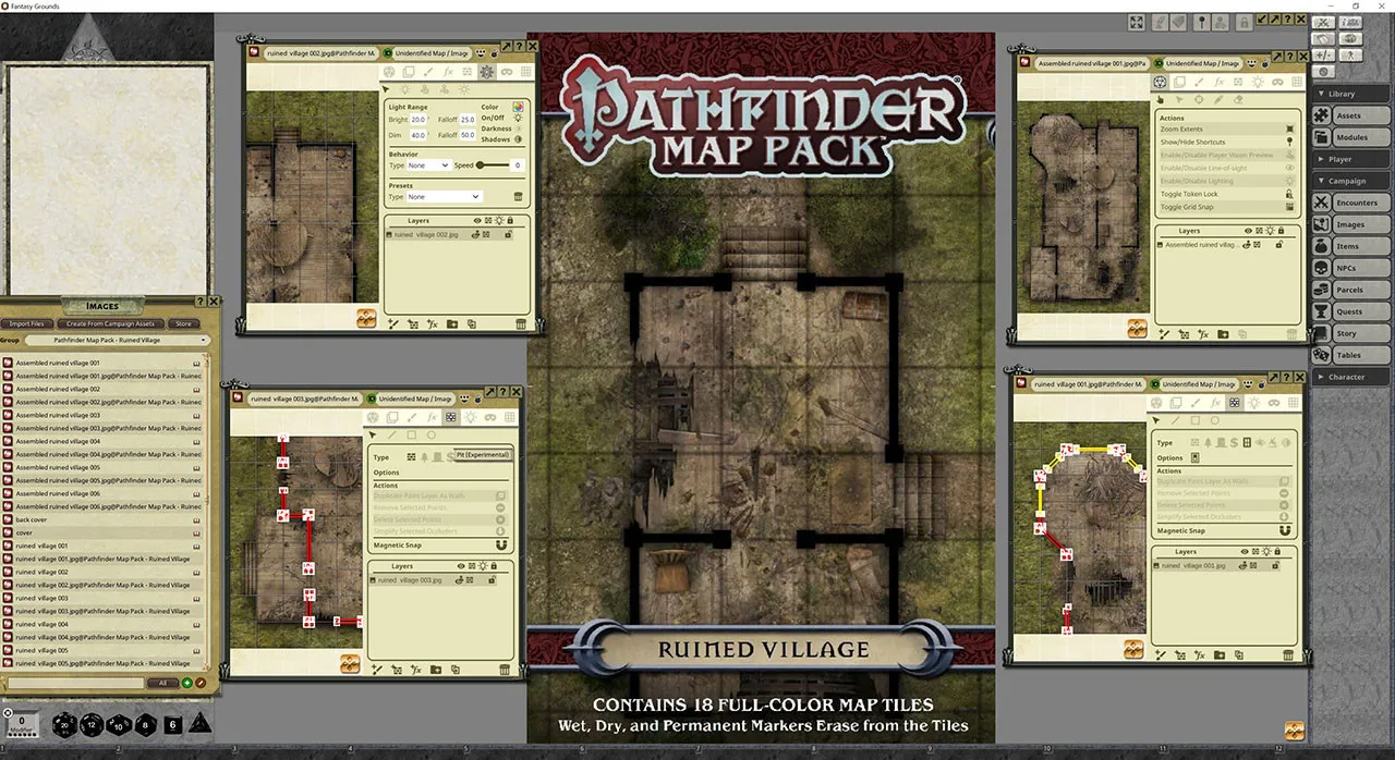 Fantasy Grounds - Pathfinder RPG - Map Pack - Ruined Village Screenshot 0