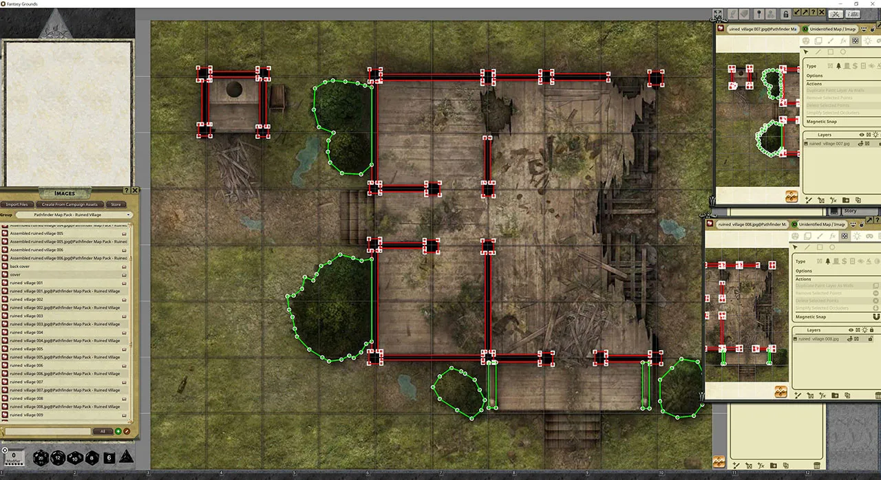 Fantasy Grounds - Pathfinder RPG - Map Pack - Ruined Village Screenshot 1