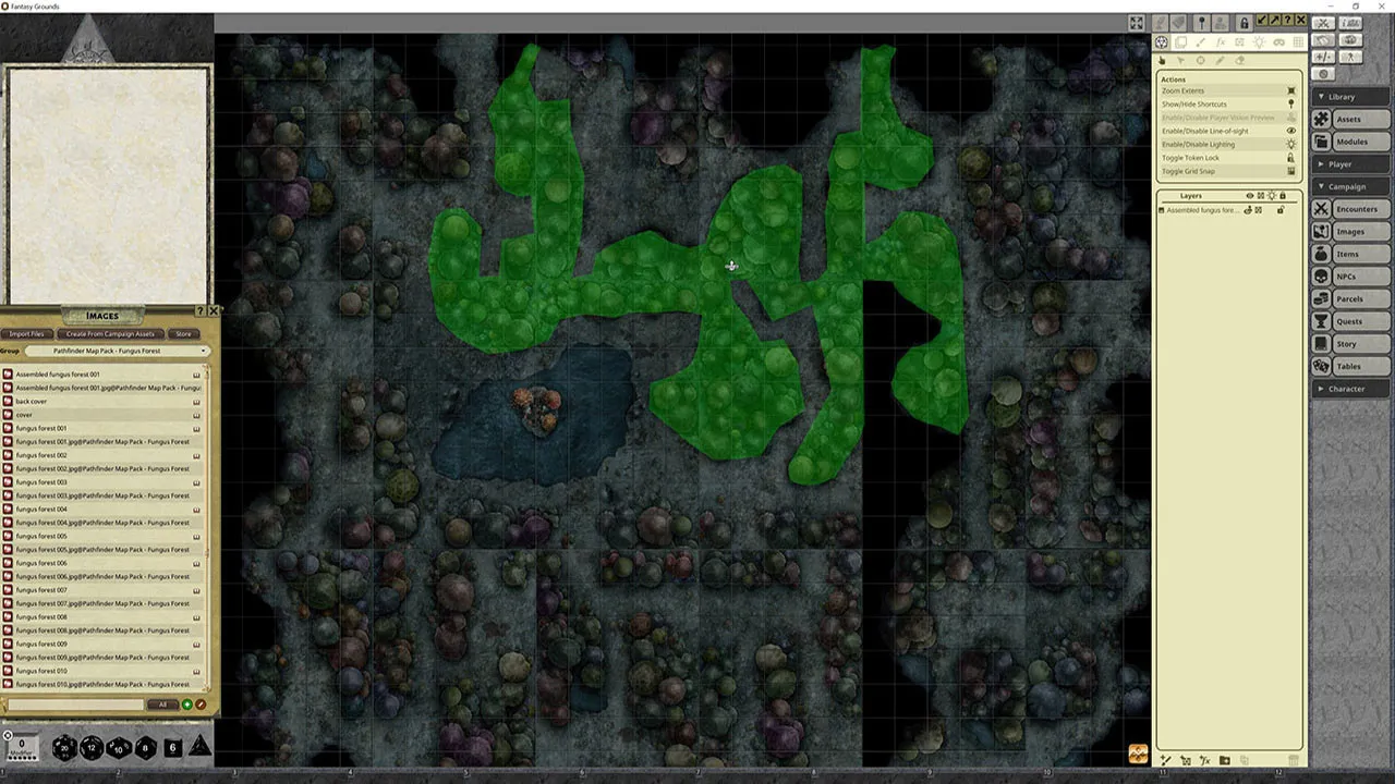Fantasy Grounds - Pathfinder RPG - Map Pack - Fungus Forest Screenshot 0
