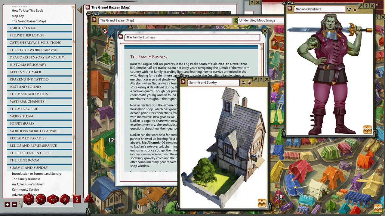 Fantasy Grounds - Pathfinder 2 RPG - Lost Omens: The Grand Bazaar Screenshot 3