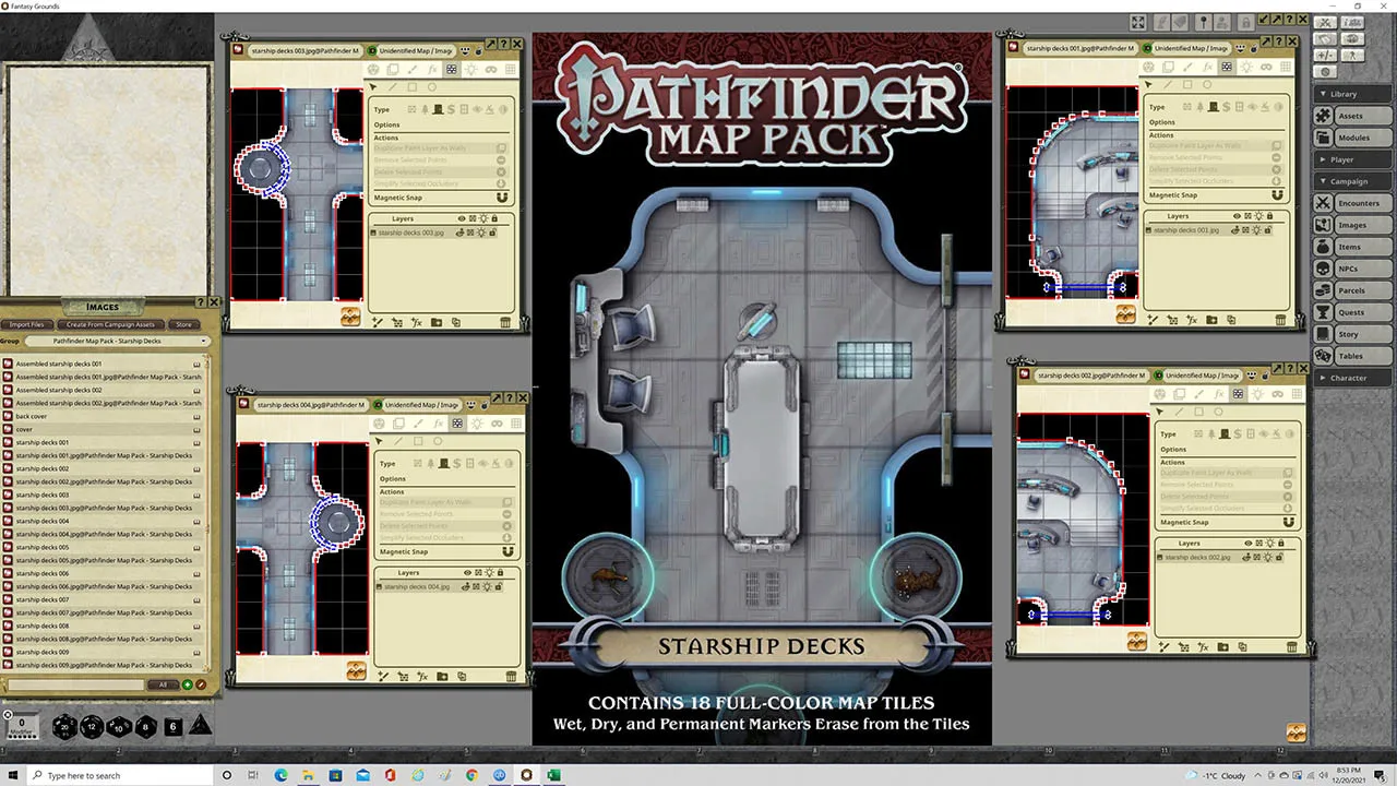 Fantasy Grounds - Pathfinder RPG - Map Pack - Starship Decks Screenshot 1