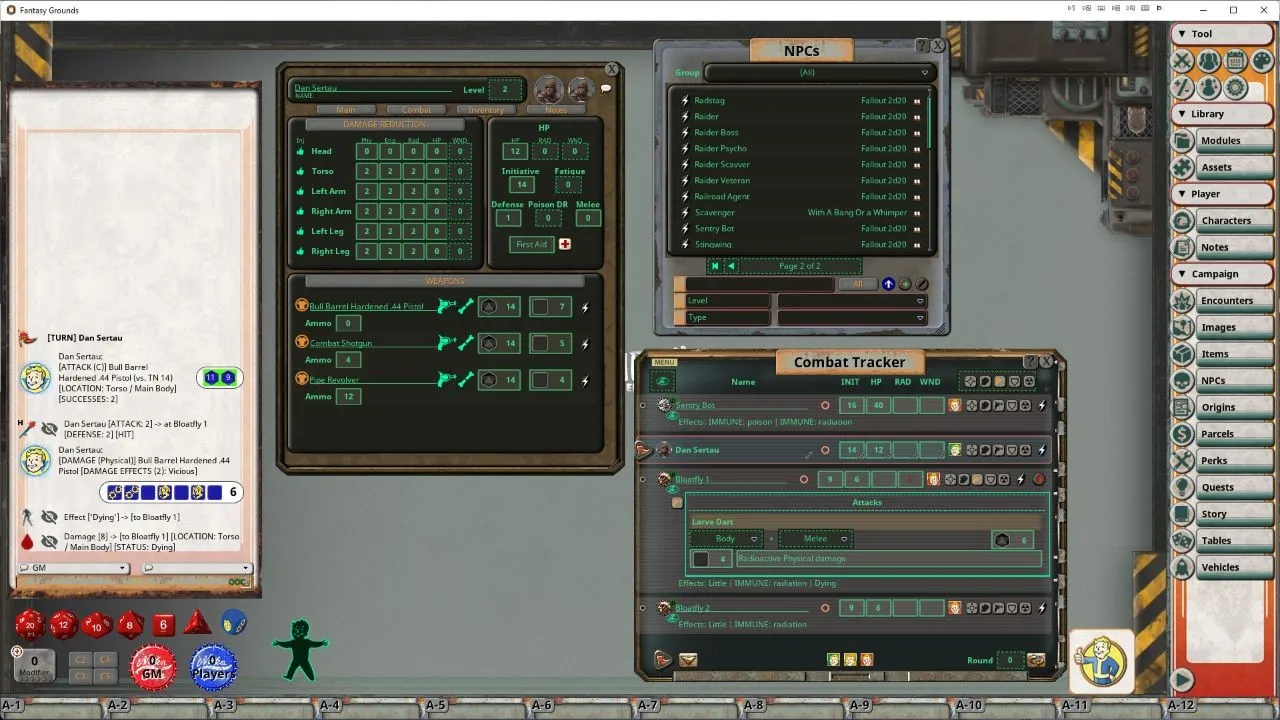 Fantasy Grounds - Fallout: The Roleplaying Game Ruleset Screenshot 3