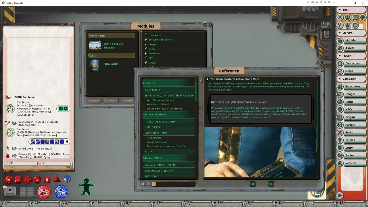 Fantasy Grounds - Fallout: The Roleplaying Game Ruleset Screenshot 4