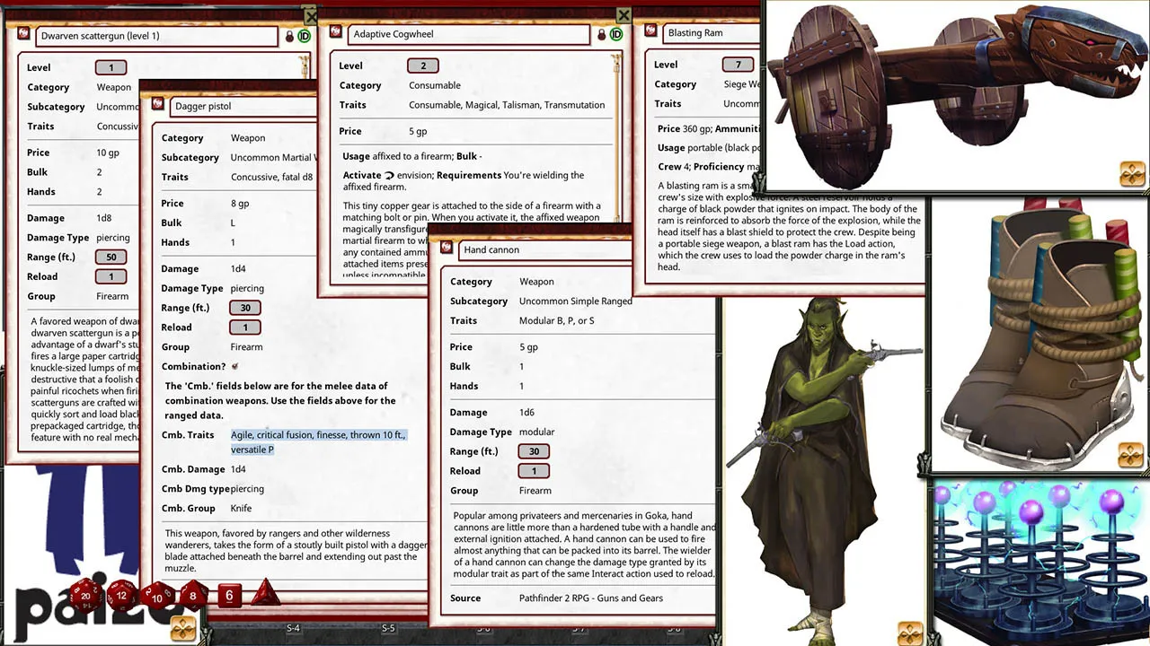 Fantasy Grounds - Pathfinder 2 RPG - Guns & Gears Screenshot 5