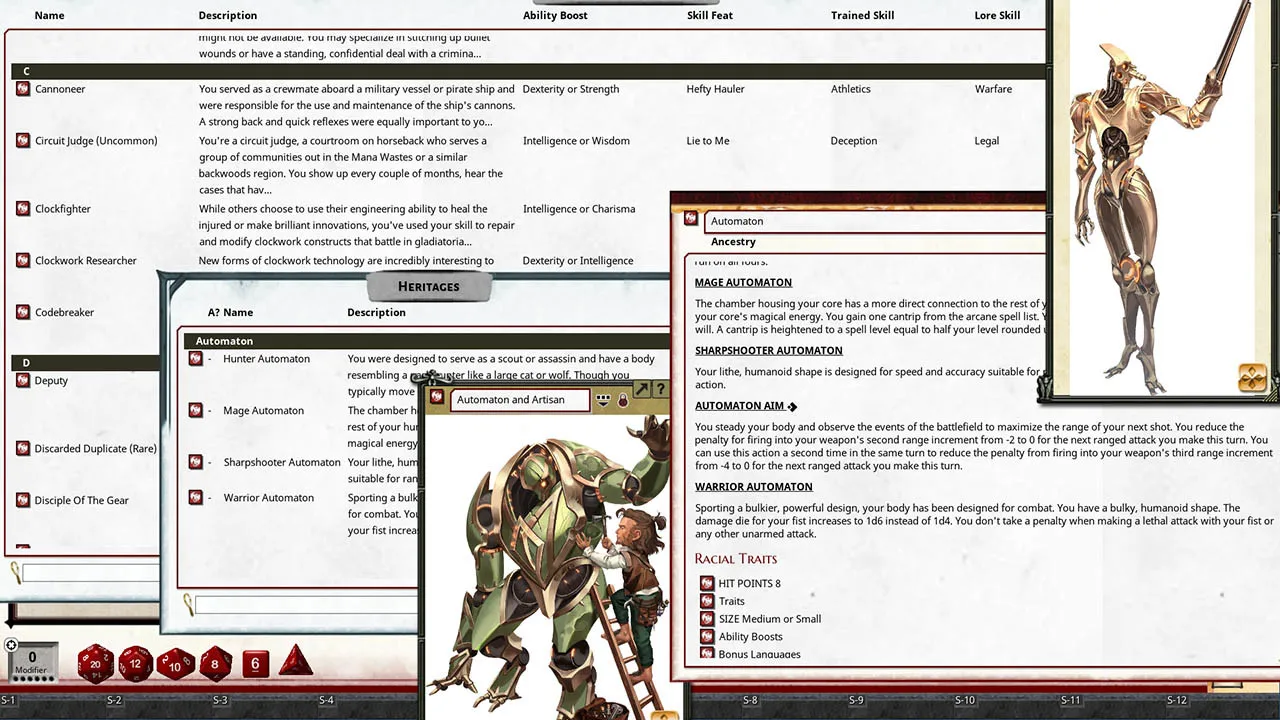 Fantasy Grounds - Pathfinder 2 RPG - Guns & Gears Screenshot 3
