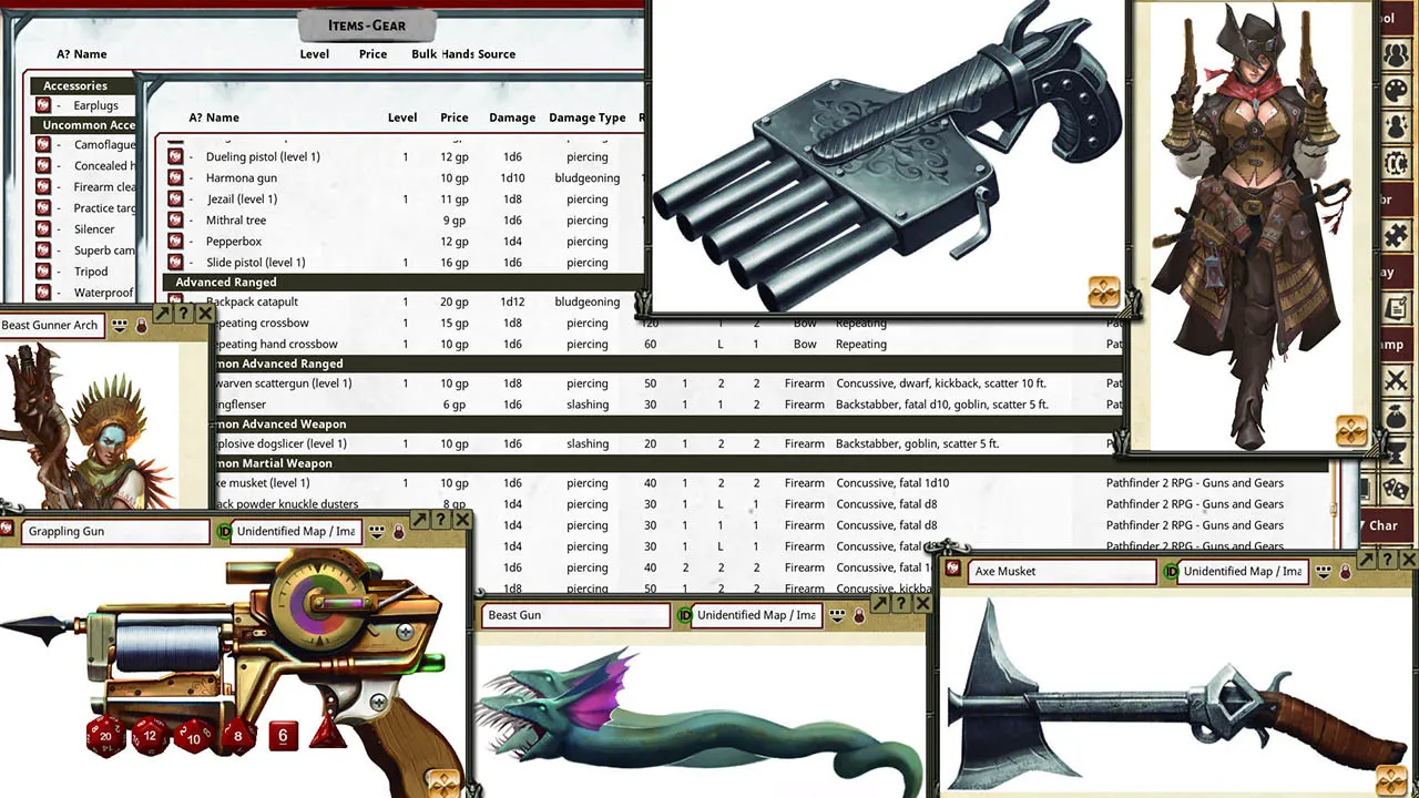 Fantasy Grounds - Pathfinder 2 RPG - Guns & Gears Screenshot 4