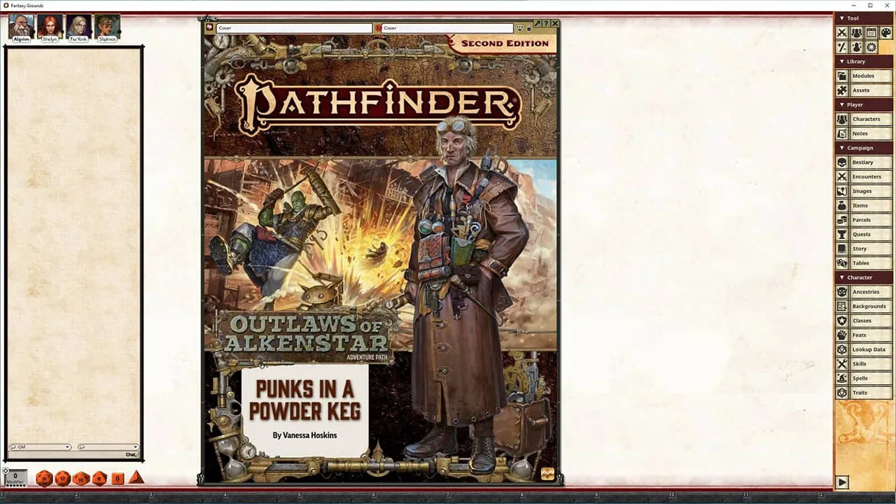 Fantasy Grounds - Pathfinder 2 RPG - Outlaws of Alkenstar AP 1: Punks in a Powderkeg Screenshot 0