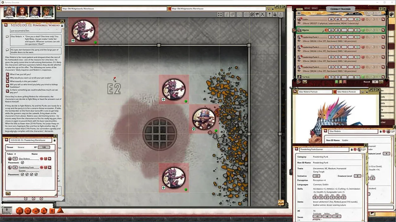 Fantasy Grounds - Pathfinder 2 RPG - Outlaws of Alkenstar AP 1: Punks in a Powderkeg Screenshot 3