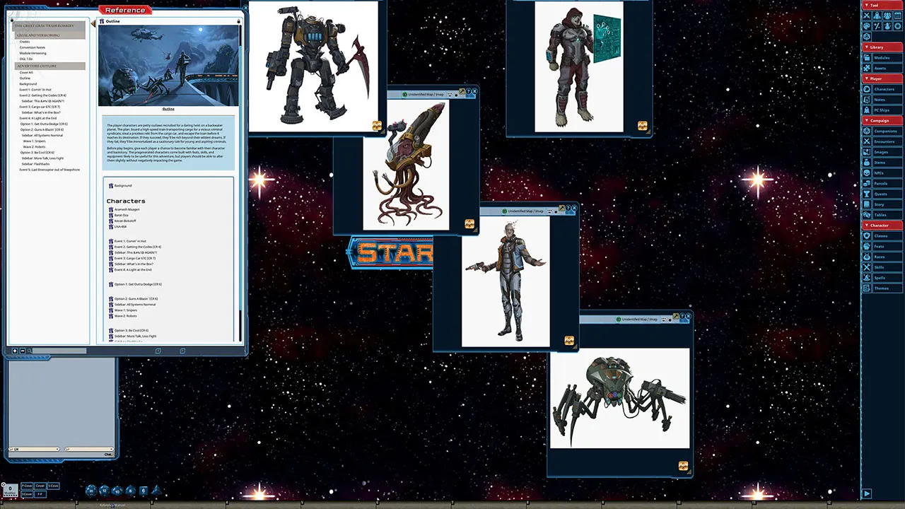 Fantasy Grounds - Starfinder RPG - Starfinder One-Shot #2: The Great Grav Train Robbery Screenshot 4